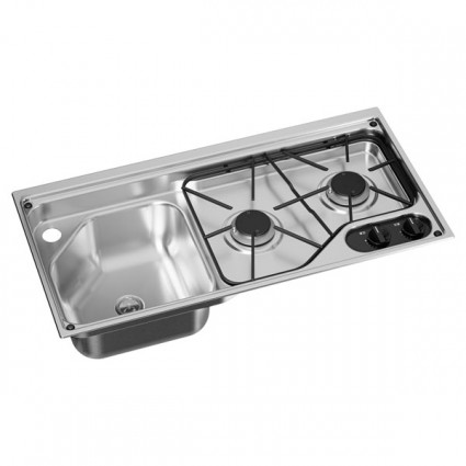 Dometic CVC1700G Two Burner Hob Sink