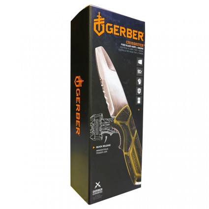 Gerber CrossRiver™ Fixed Blade Knife + Sheath