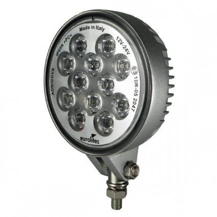 Faro ausiliario a Led Eurolites 12 Cree Led 3200 lumen rotondo
