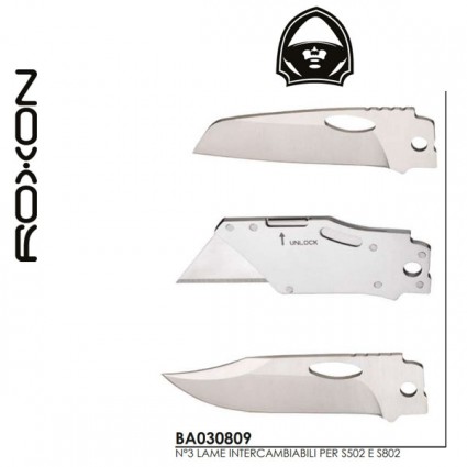 Roxon Lame ricambio per S502 e S802 - BA030809