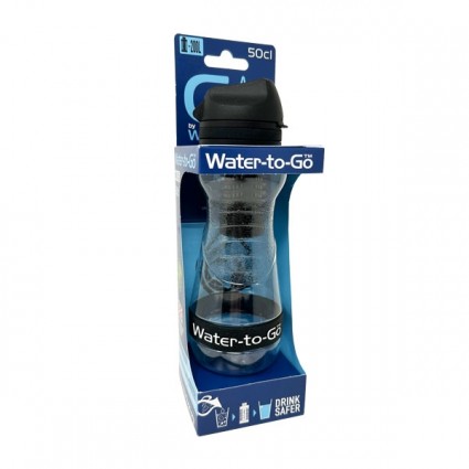 Water-to-Go 50cl Black - Potabilizzatore d'acqua con filtro