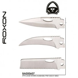 Roxon Set Replace Blade 3 pcs x Roxon S502 e S802 - BA050607