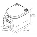 Dometic WC Portatile Serie 972 Grigio Toilette Chimica Portatile 9,8 L 