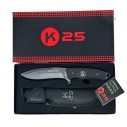 K25 Knife Black Red Stripe Fixed Blade - 31873