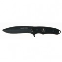 K25 Knife Black Red Stripe Fixed Blade - 31873