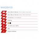 Max 235x180H155-NERO C/SPUGNE
