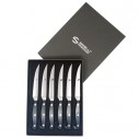 Scatola regalo 6 Coltelli Costata lama mezza dentata - Linea Chef Sanelli